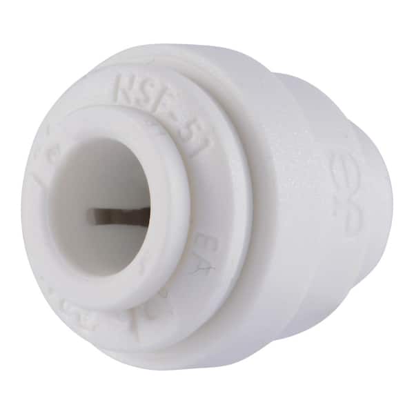 John Guest 1/4 in. O.D. Push-to-Connect Polypropylene Cap Fitting