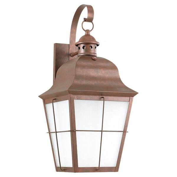 Generation Lighting Chatham 1-Light Outdoor Weathered Copper Wall Mount Fixture