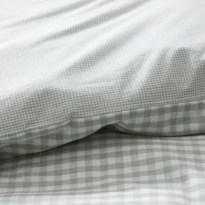 Company Cotton Gingham Yarn-Dyed Melange Plaid Cotton Percale Duvet Cover