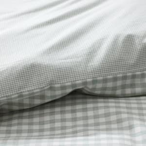 Company Cotton Gingham Yarn-Dyed Melange Plaid Cotton Percale Sheet Set