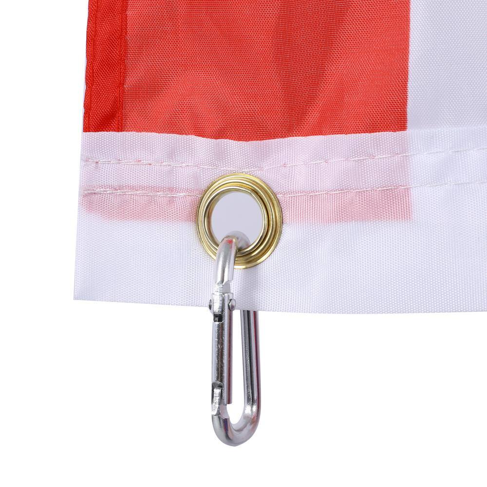 16 ft. Heavy Duty Aluminum Telescopic Flagpole Kit with American Flag