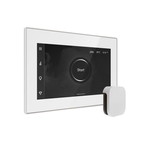 XDream Max Steam Shower Control Package with iSteamX Control and Steamhead in White