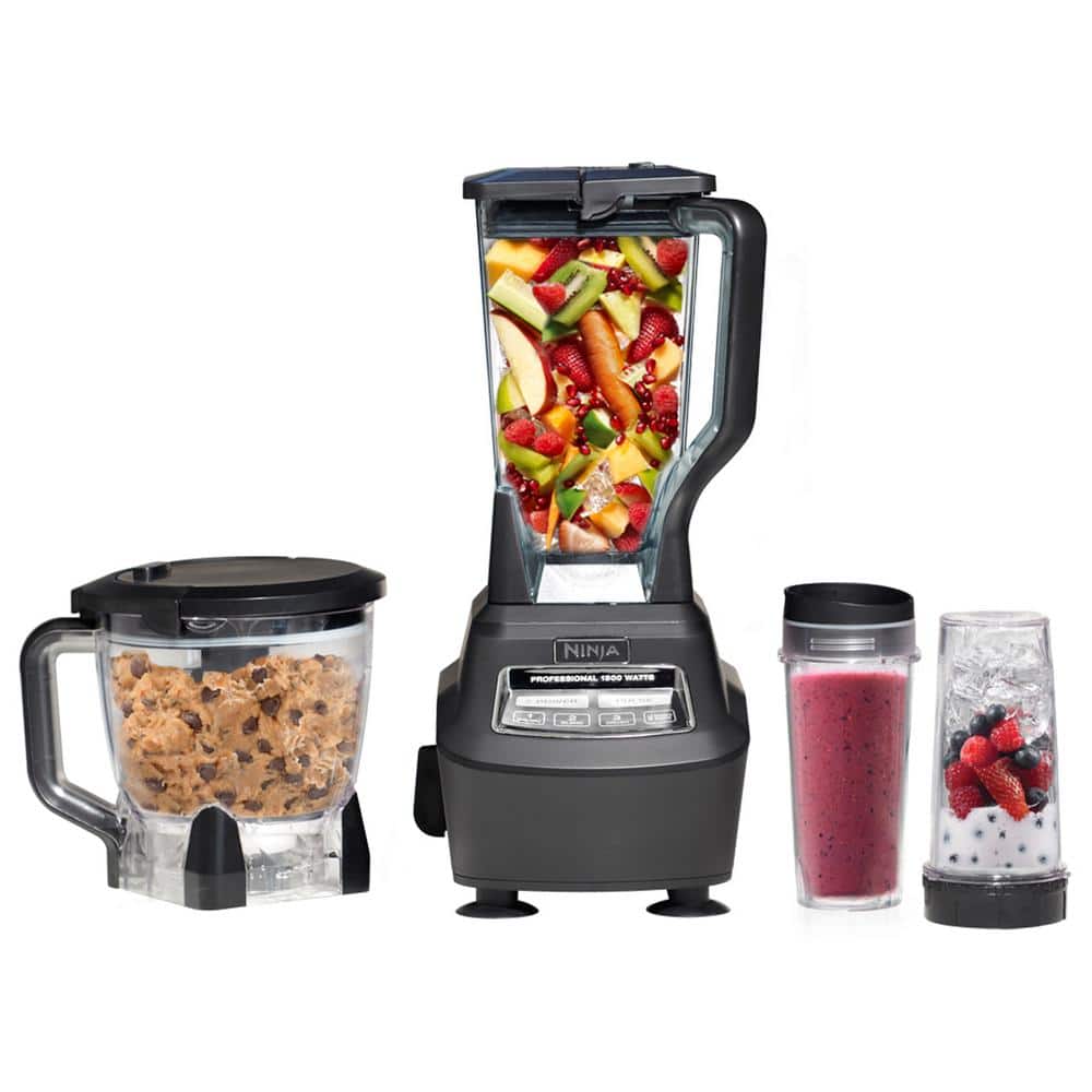 Ninja Ninja® Blender and Mega Kitchen System® with 4 Functions, 72 oz. Pitcher, 64 oz. Bowl, and (2) 24 oz. To-Go Cups
