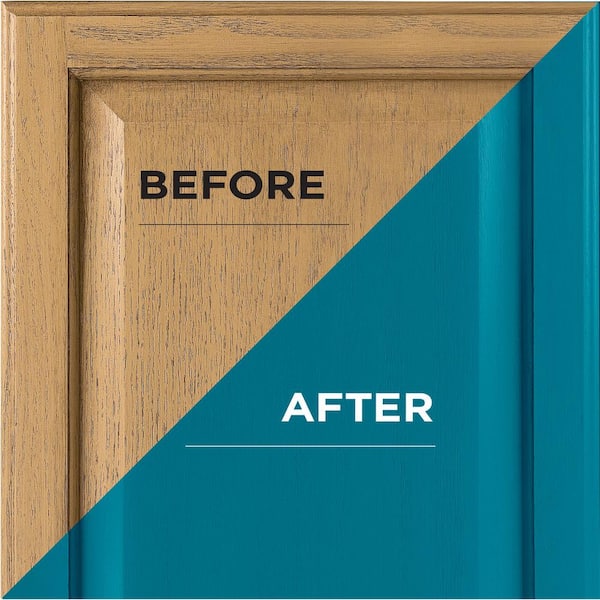 1 qt. Satin Timeless Teal Interior Cabinet Paint Kit