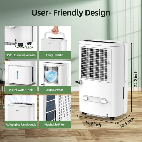 【新品未使用】PRISMATE PR-HF003-WH WHITE Reviews for Edendirect 150 pt. 7,000 sq.ft. Dehumidifier in