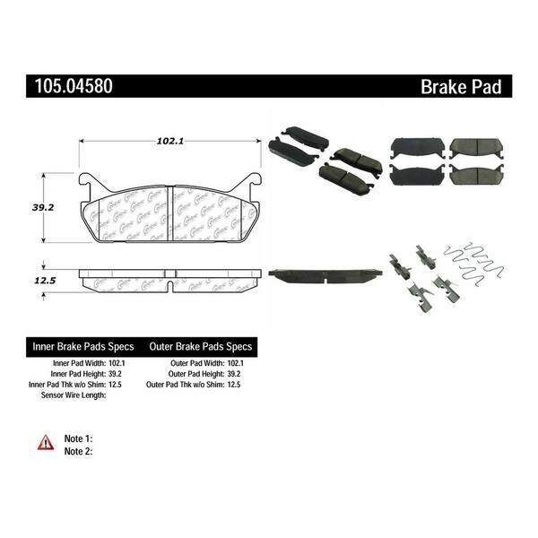 Centric Parts Disc Brake Pad Set
