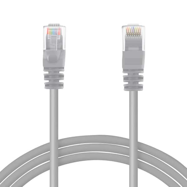 GearIt 15 ft. Cat5e Ethernet Patch Cable - Gray