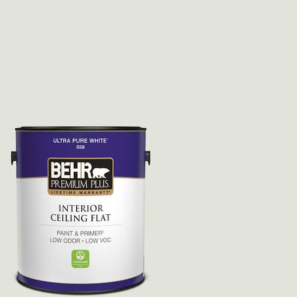 BEHR PREMIUM PLUS 1 gal. #PPL-75 Wisdom Ceiling Flat Interior Paint