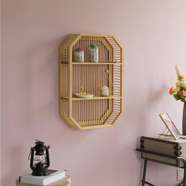 Geo wooden wall shelf discount