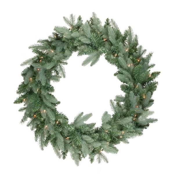 Northlight 36 in. Pre-Lit Washington Frasier Fir Artificial Christmas Wreath with Clear Lights