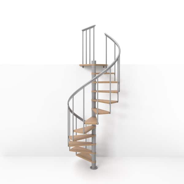 Calgary Grey 55 in. Dia Standard Stair Kit 110 in. High