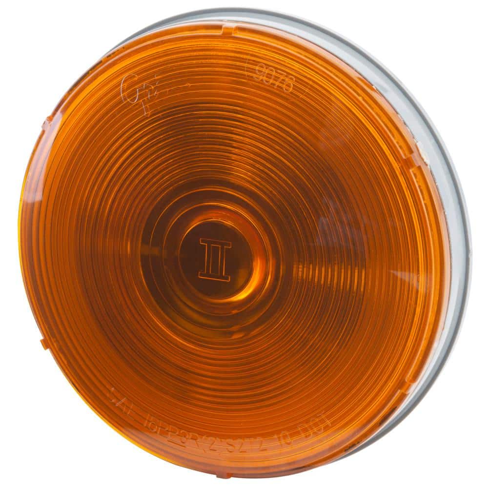Torsion Mount II 4 in. Stop Tail Turn Light - Front Park, Male Pin, Amber T