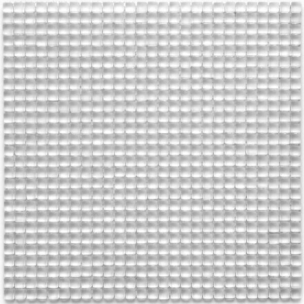 Solistone Atlantis Anemone White 11-3/4 in. x 11-3/4 in. x 6.35 mm Frosted Glass Mosaic Wall Tile (9.58 sq. ft. / case)