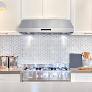 under cabinet range hood with plug