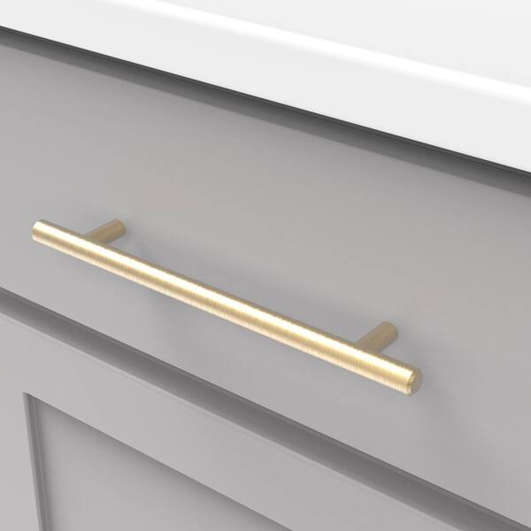 64mm 160mm Brushed Brass Cabinet Handles & Matching Knobs – Handle