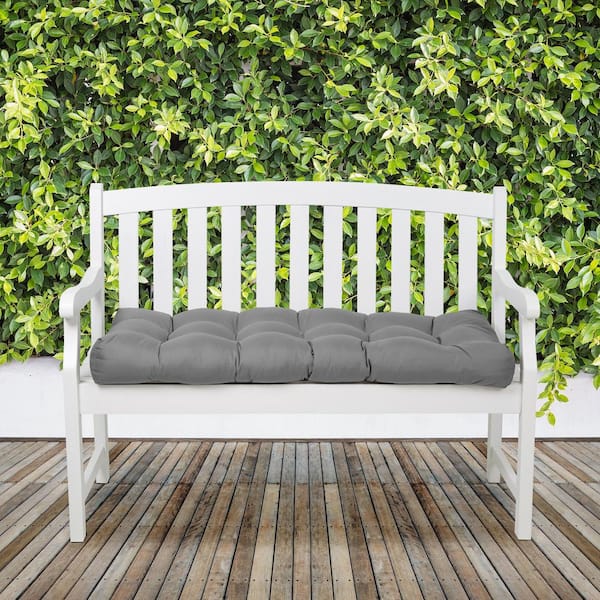 Classic Accessories 54 in. W Rectangular Patio Bench Cushion in Moon Mist