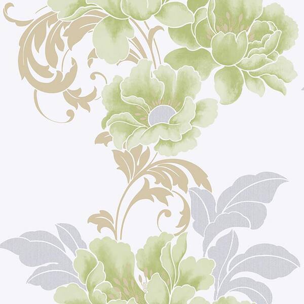 Graham & Brown Soft Green Cascada Wallpaper