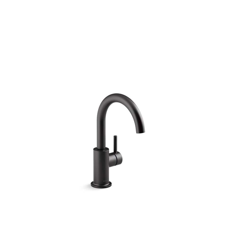 KOHLER Traditional Single-Handle Beverage Faucet in Matte Black