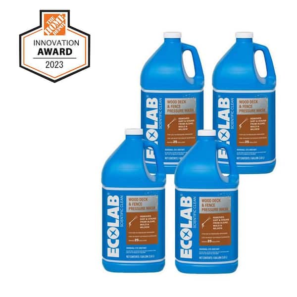 1 Gal. Wood Deck and Fence Pressure Wash Concentrate Outdoor Cleaner (4-Pack)