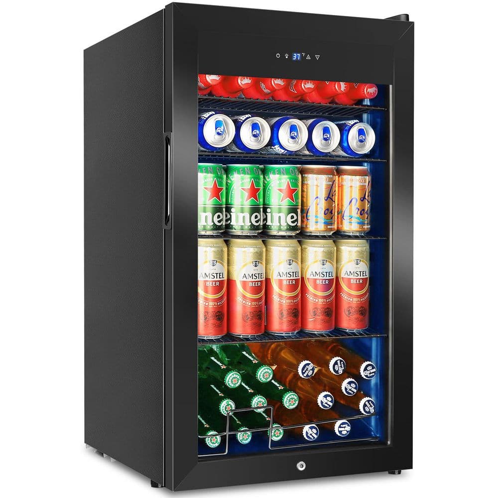 17.51 in. Single Zone Freestanding 126-Cans Stainless Steel Beverage Cooler in Black price history on PriceWatchPro