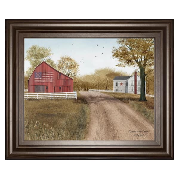 22 in. x 26 in. "Summer in the Country" by Billy Jacobs Framed Printed Wall Art