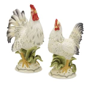Lantana Hen and Rooster Figurine, 15 in.
