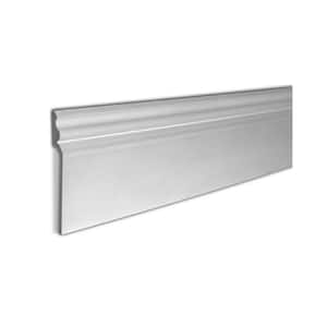 7/8 in. x 7-3/4 in. x 96 in. Unfinished PVC Baseboard Cover Moulding 48-Lineal Feet (6-Pack)