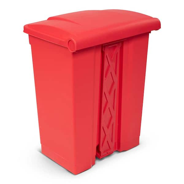 Red Outdoor Garbage Can 18 x 18 x 31 : D245-_-FA - Cortina by