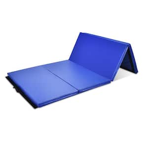 Durable 4 Foldable 8'x4' Exercise Gymnastics Mat Aerobics Yoga Tumbling Indoor 