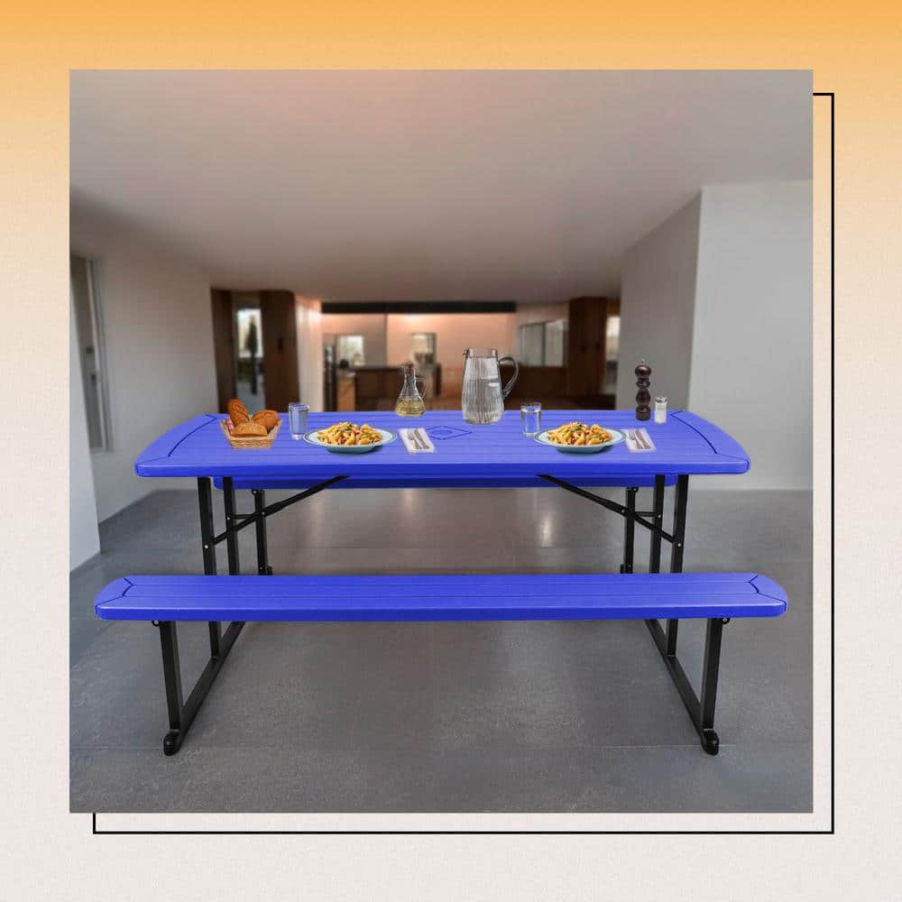 Hampden Furnishings Heavy-Duty Folding Picnic Table