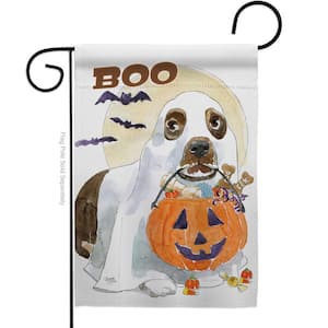 13 in. x 18.5 in. Halloween Boo Doggie Garden Flag Double-Sided Fall Decorative Vertical Flag