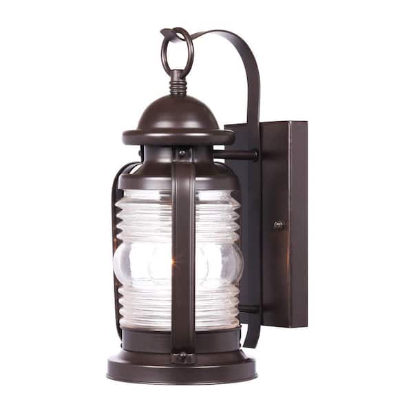 Westinghouse Weatherby Wall-Mount 1-Light Outdoor Weathered Bronze Wall Lantern Sconce