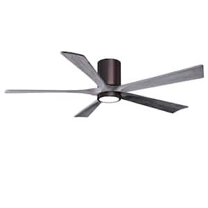 Irene-5HLK 60 in. Integrated LED Indoor/Outdoor Brushed Bronze Ceiling Fan with Remote and Wall Control Included