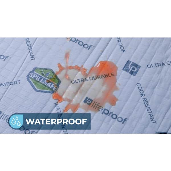 Lifeproof 1/2 in. Thick Premium Comfort Foam Carpet Pad with Double-Sided, Waterproof, SpillSafe Membrane