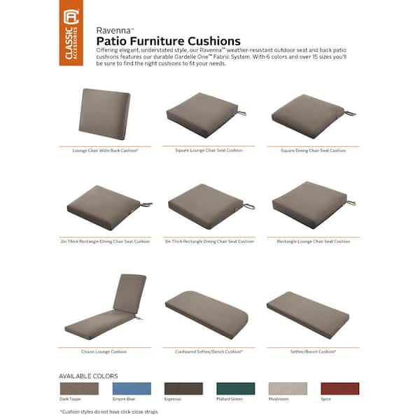 outdoor chair cushions 15 x 19