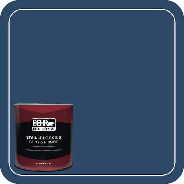 BEHR ULTRA 1 qt. #PPF-57 Lake View Flat Exterior Paint & Primer