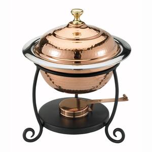 1.75 qt. Round Decor Copper over Stainless Steel Chafing Dish