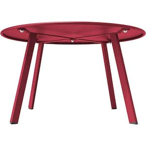 27.6 in. L x 27.6 in. W Outdoor Table, round wide table with strong load-bearing capacity