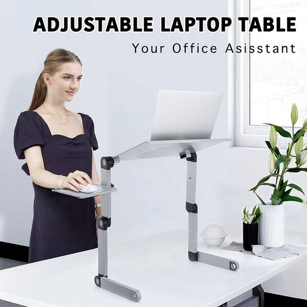 adjustable laptop desk with mouse pad