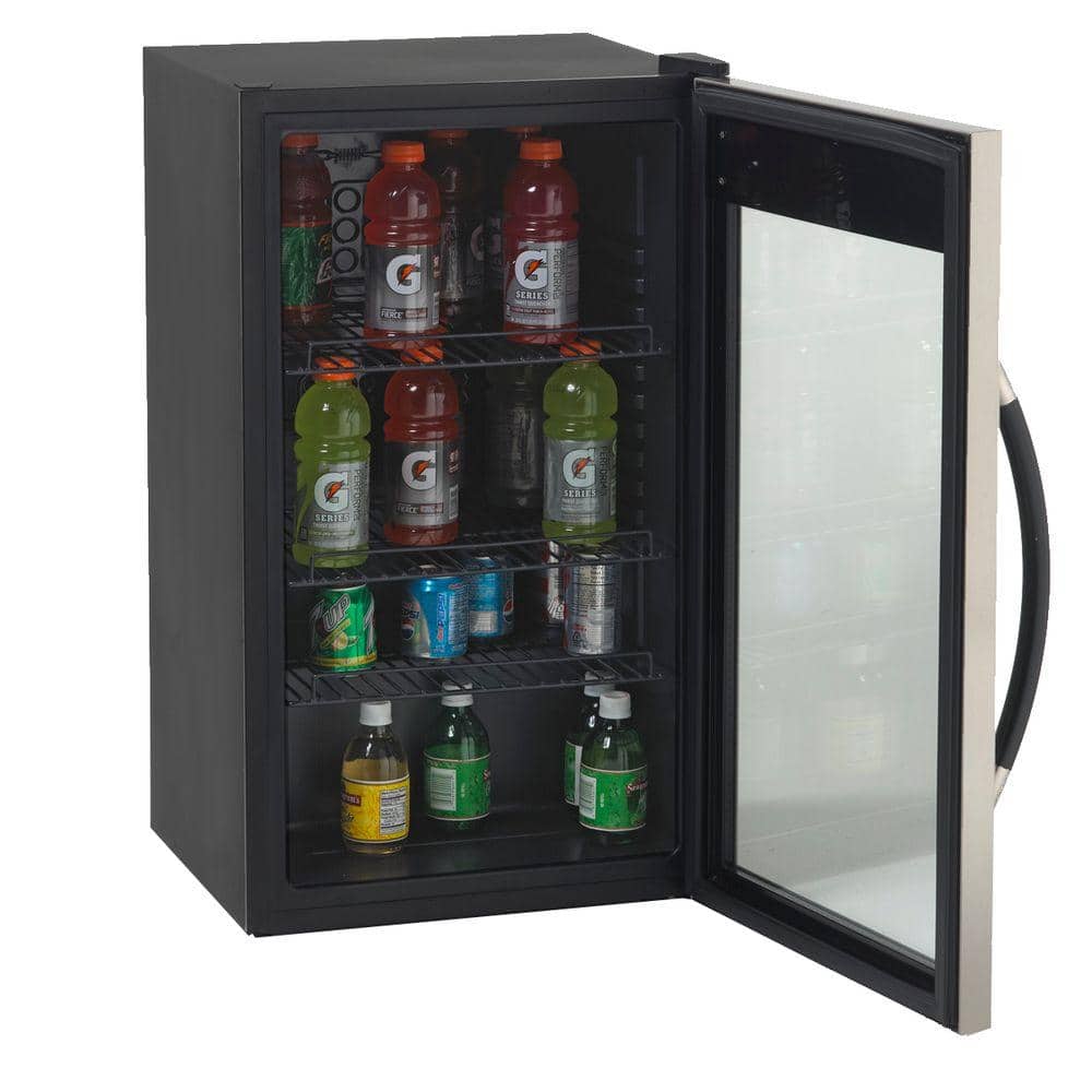 Compact Black and Stainless Steel Smart Drinks Chiller