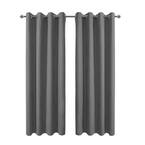 52 in. W x 63 in. L Blackout Curtains with Grommet Top Room Darkening Noise Reducing for Living Room, Grey（1 Panel）