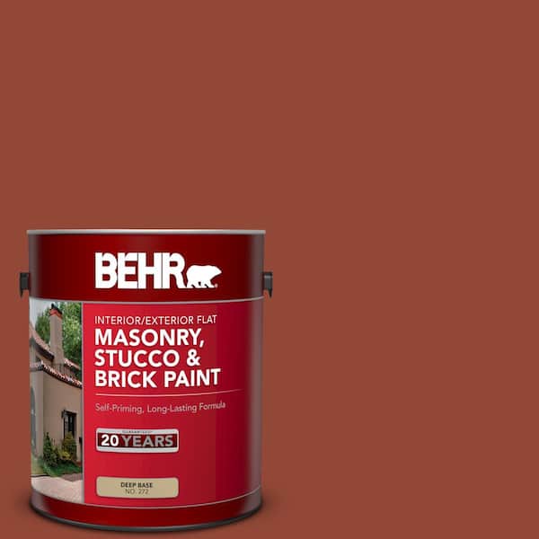 BEHR 1 gal. #S-H-200 New Brick Flat Interior/Exterior Masonry, Stucco and Brick Paint