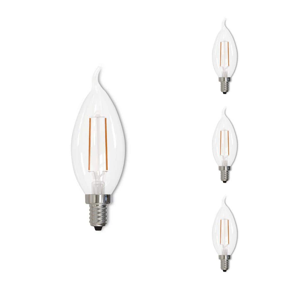 25 - Watt Equivalent Warm White Light CA10 (E12) Candelabra Screw Base Dimm