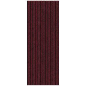 Lifesaver Non-Slip Indoor/Outdoor Long Hallway Runner Rug 2 ft. x 15 ft. Red Ribbed Polyester Garage Flooring