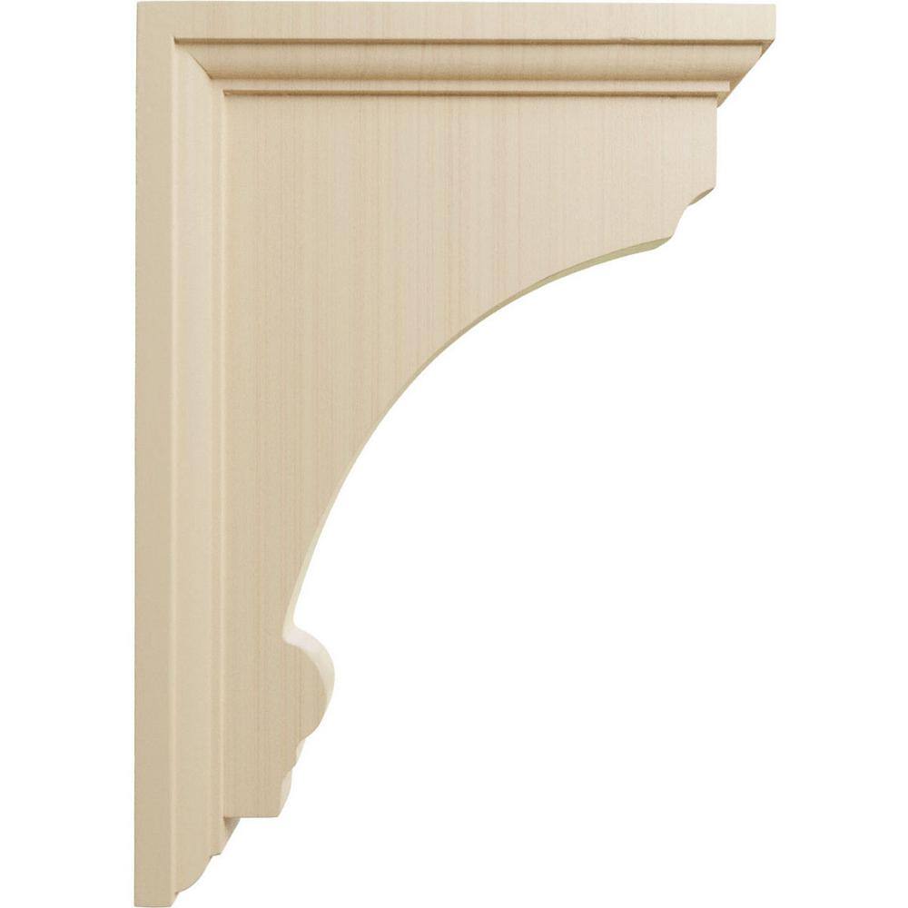 Large Rubberwood Thompson Bracket in Natural Finish