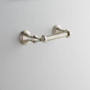 Devonshire Wall-Mount Double Post Toilet Paper Holder in Brushed Nickel