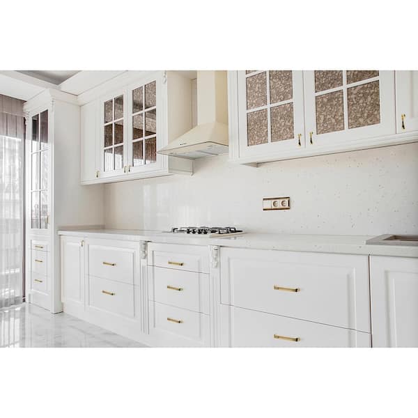Gleam II Polished Gold Cabinet Center-to-Center Pull, 3 3/4" Center-to-Center
