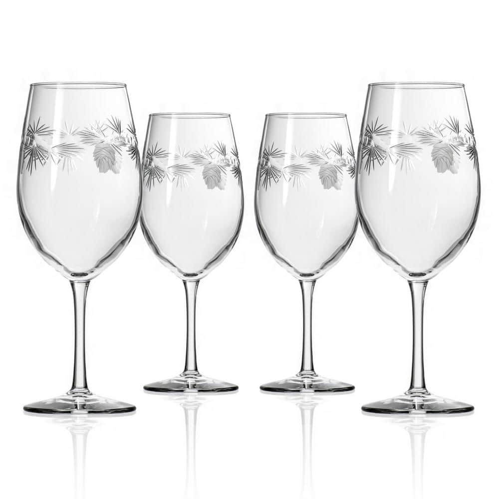 Rolf Glass Icy Pine 18 oz. All Purpose Wine Glasses - Set of 4 207261 ...