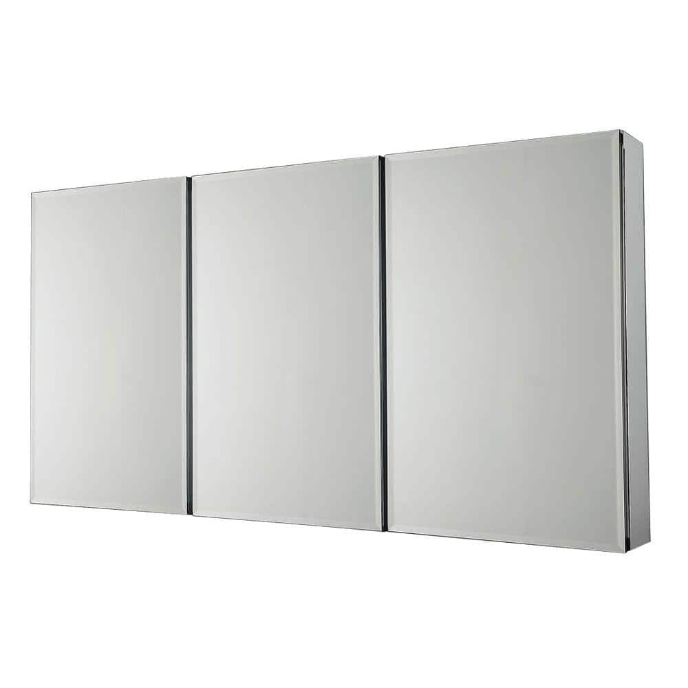 Source PRO Industries SP4589 Pegasus 36 inch W Recessed or Surface Mount Medicine Cabinet in Tri-View Beveled Mirror