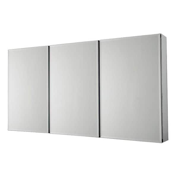 Pegasus 36 in. W x 31 in. H Rectangular Aluminum Medicine Cabinet with Mirror